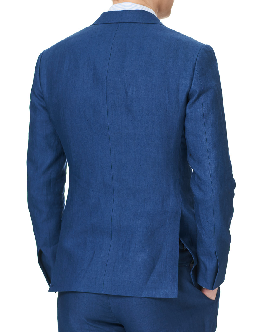 Homme | Blazers | Ralph Lauren Purple Label | Double Breasted Linen Blazer Medium Blue