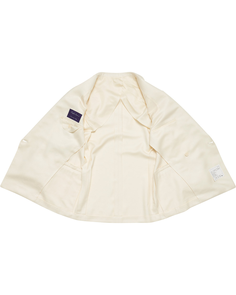 Homme | Blazers | Ralph Lauren Purple Label | Double Breasted Mulberry Silk Blazer Cream