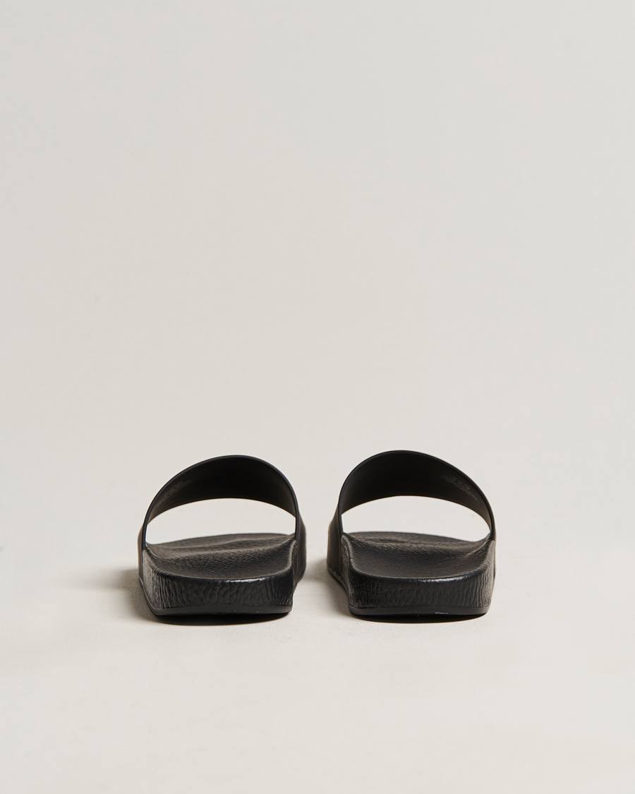 Homme | Polo Ralph Lauren Logo Slides Black | Polo Ralph Lauren | Logo Slides Black