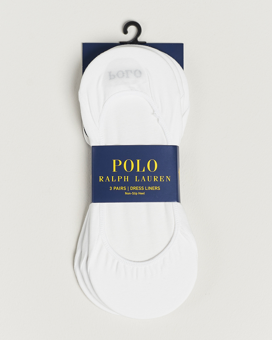 Homme | Sous-Vêtements Et Chaussettes | Polo Ralph Lauren | 3-Pack No Show Socks White