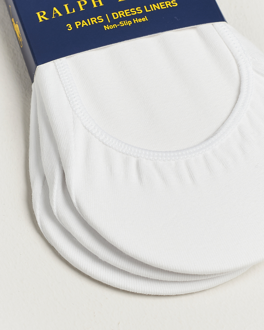 Homme | Sous-Vêtements Et Chaussettes | Polo Ralph Lauren | 3-Pack No Show Socks White
