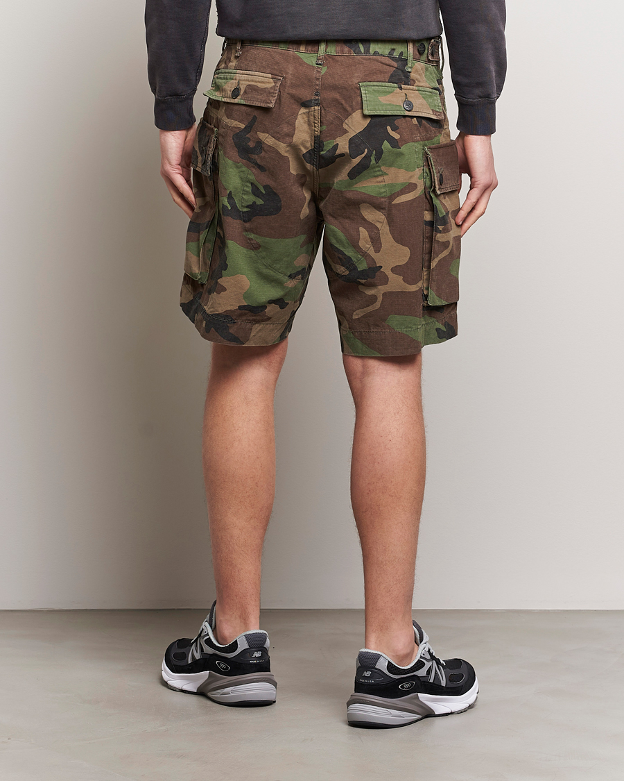 RRL Regiment Cargo Shorts Woodland Camo - Acheter RRL CareOfCarl.fr.