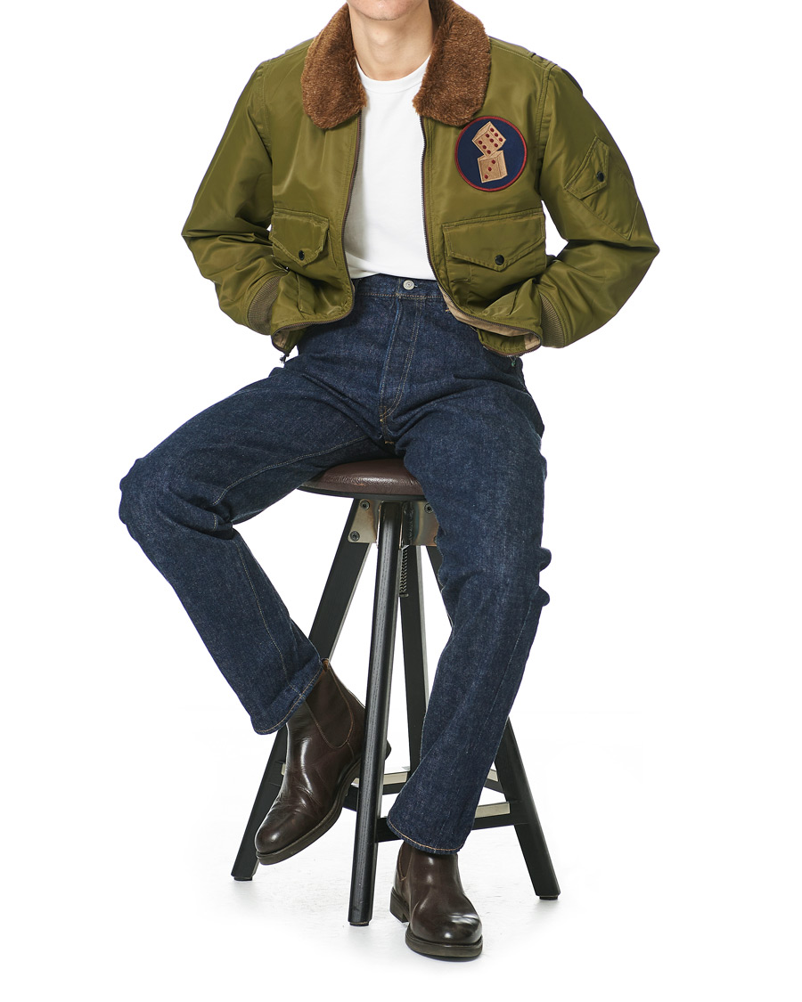 Homme | Manteaux Et Vestes | RRL | Filton Shearling Bomber Olive