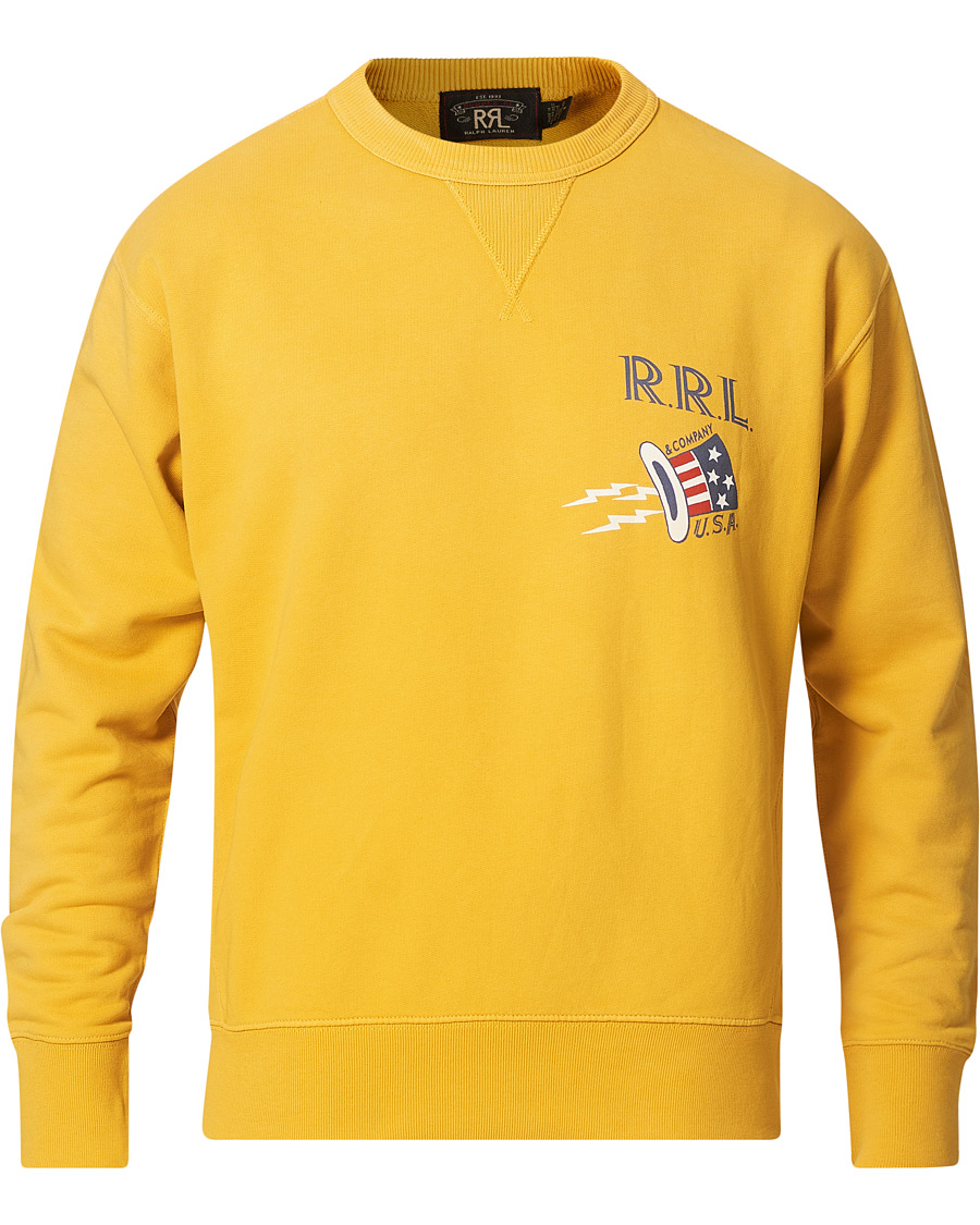 Homme | Pulls Et Tricots | RRL | Graphic Logo Sweatshirt Yellow
