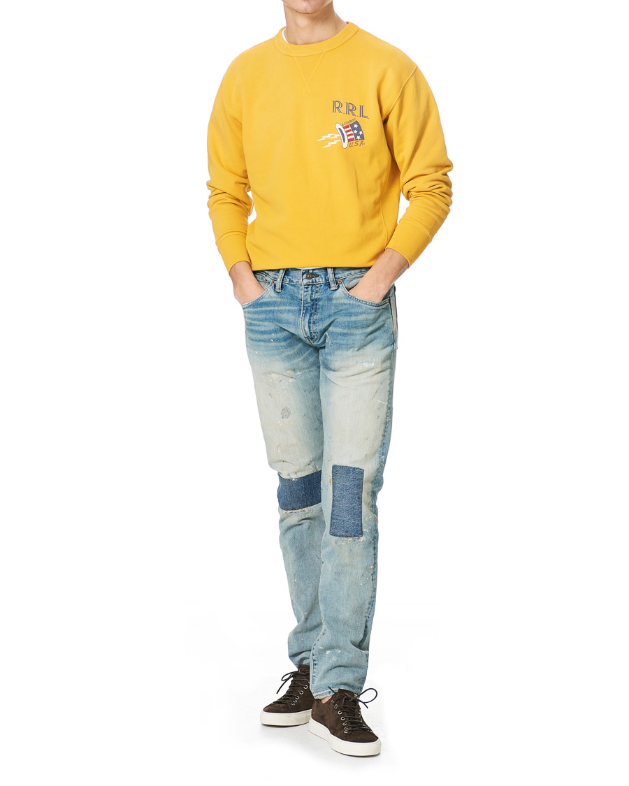 Homme | Pulls Et Tricots | RRL | Graphic Logo Sweatshirt Yellow