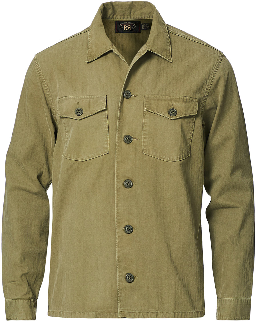 Homme | Chemises | RRL | Barrow Military Shirt Olive