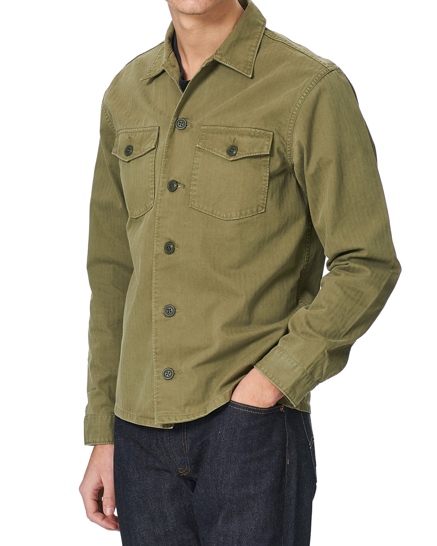 Homme | Chemises | RRL | Barrow Military Shirt Olive