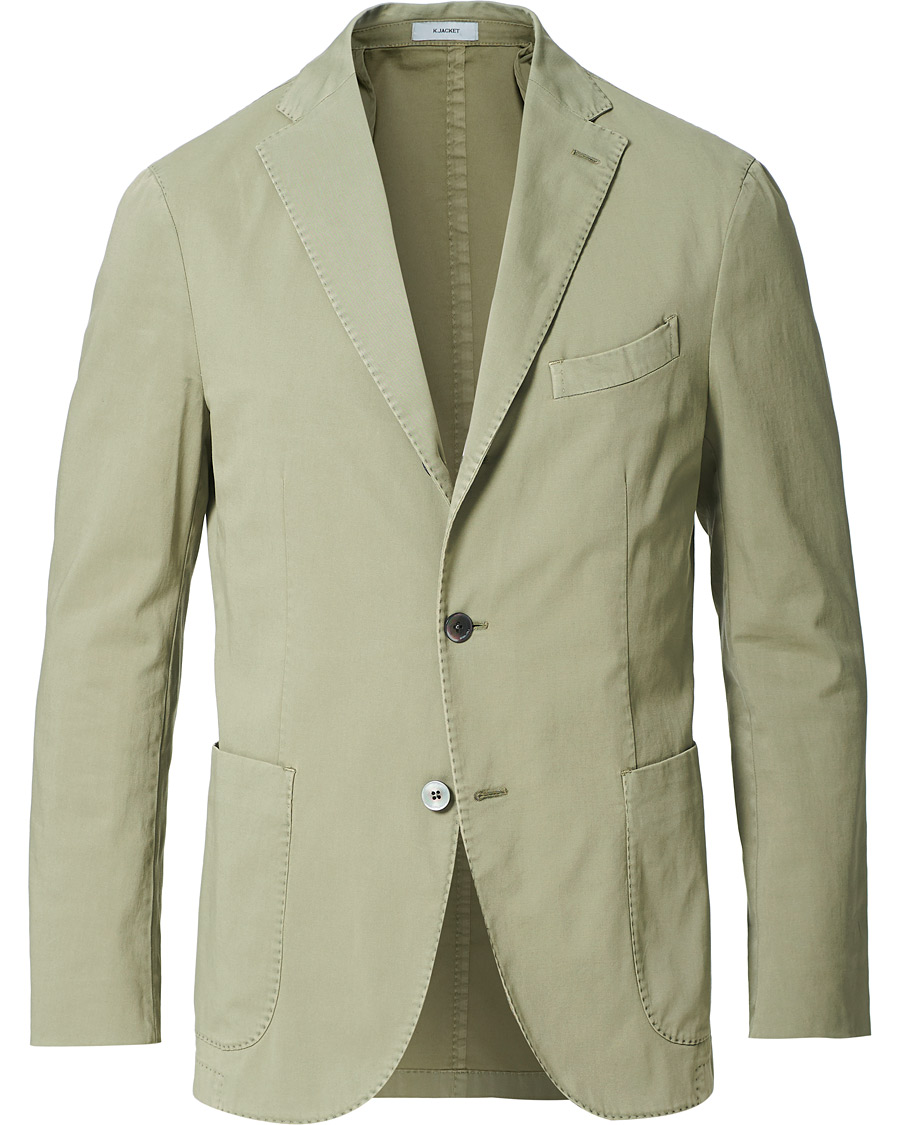 Homme | Blazers | Boglioli | K Jacket Cotton Stretch Blazer Olive