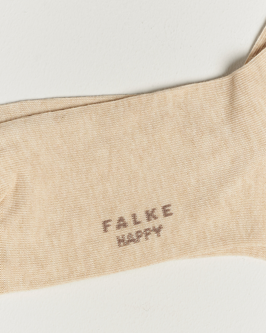 Homme |  | Falke | Happy 2-Pack Cotton Socks Sand