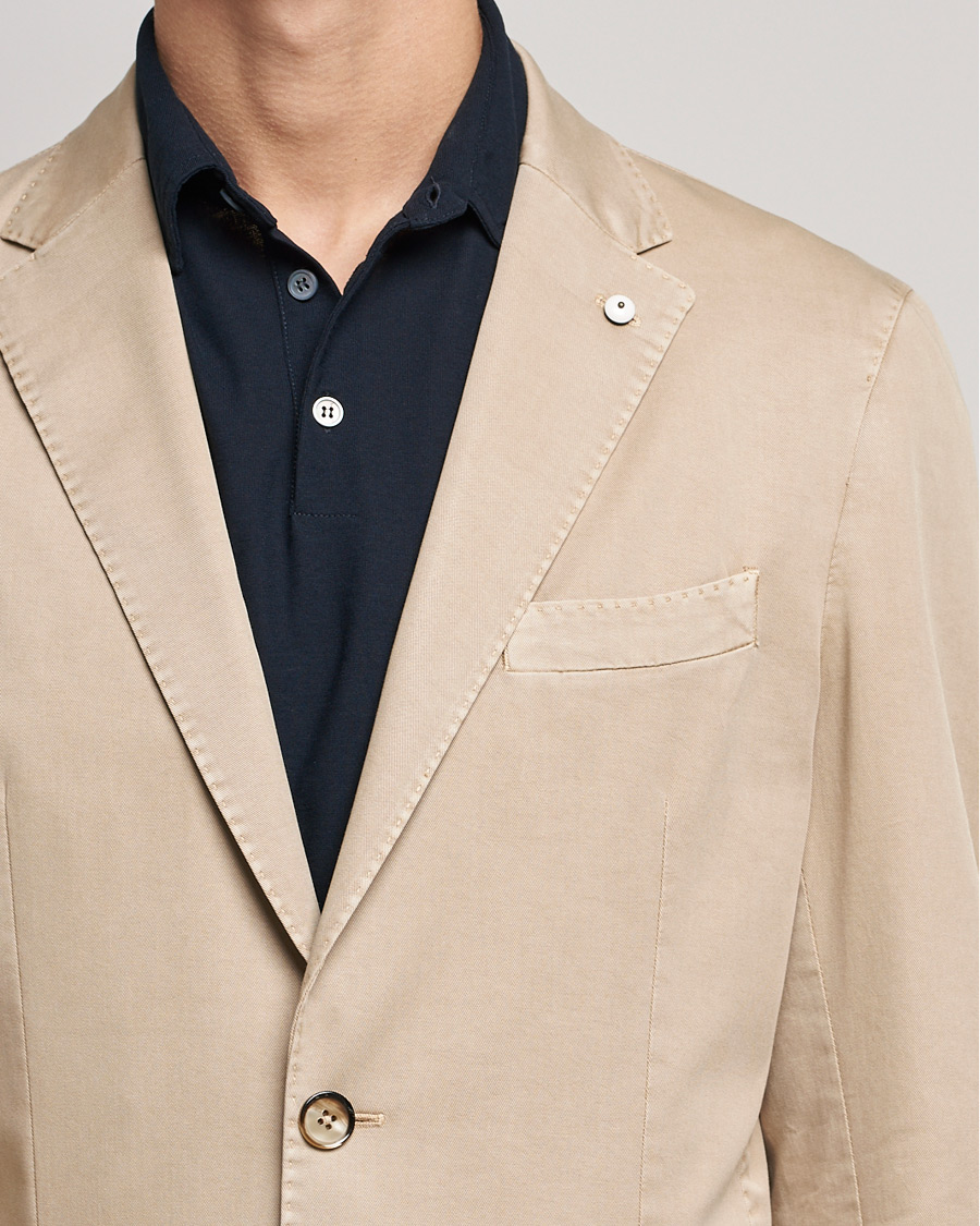 Homme | Blazers | L.B.M. 1911 | Jack Regular Fit Cotton Stretch Blazer Sand
