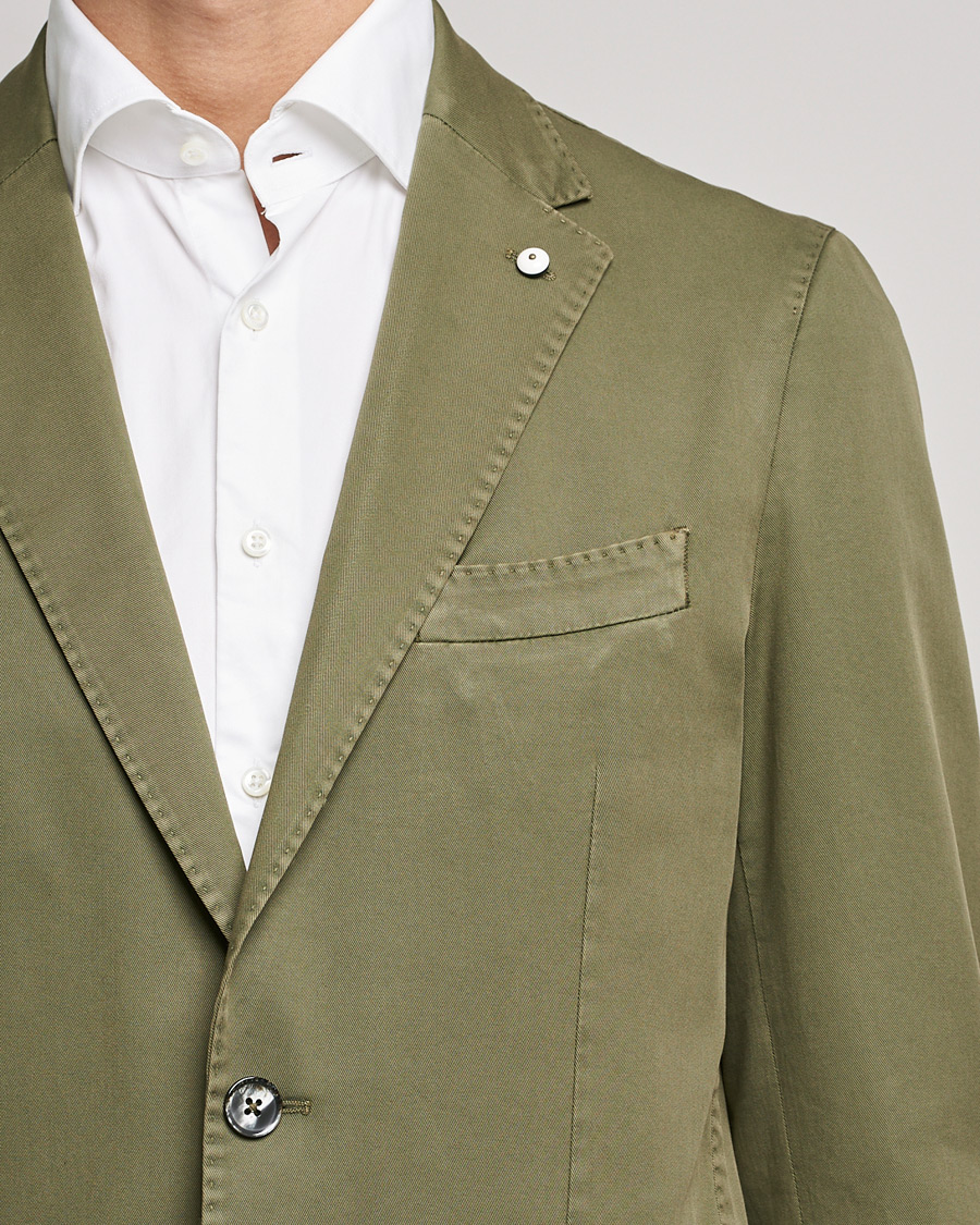 Homme | Blazers | L.B.M. 1911 | Jack Regular Fit Cotton Stretch Blazer Olive