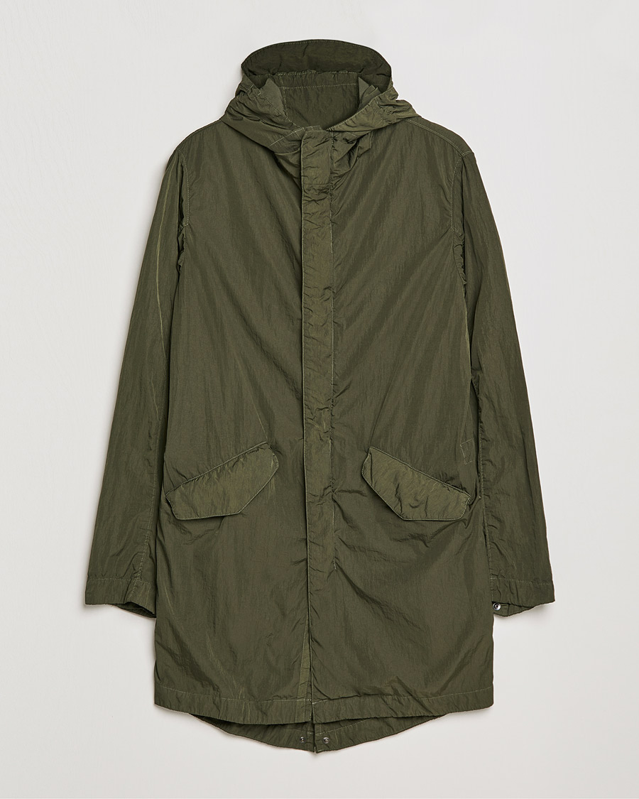 Homme | Manteaux Et Vestes | L.B.M. 1911 | Garment Dyed Nylon Coat Olive