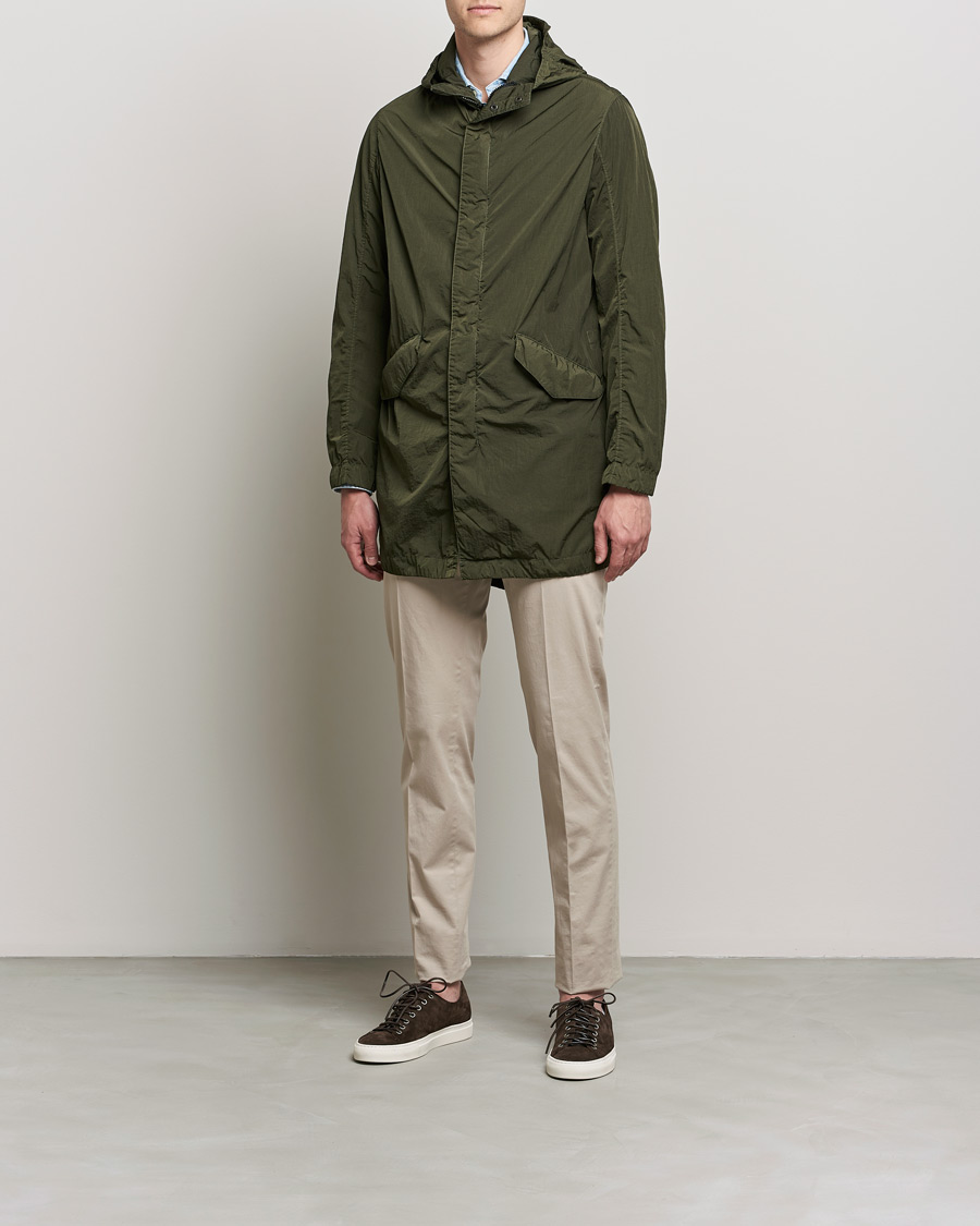 Homme | Manteaux Et Vestes | L.B.M. 1911 | Garment Dyed Nylon Coat Olive