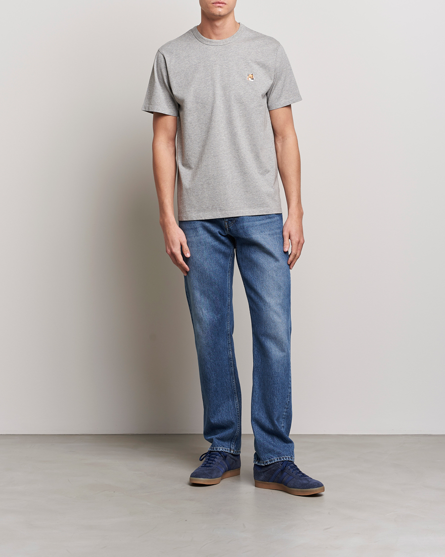 Homme | T-shirts | Maison Kitsuné | Fox Head Tee Grey Melange