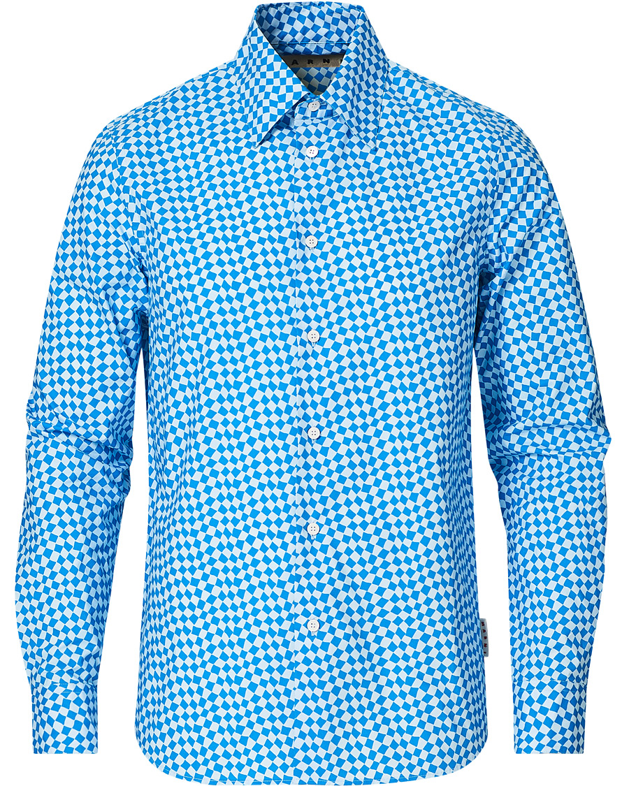 Homme | Chemises | Marni | Rhombus Print Shirt Blue
