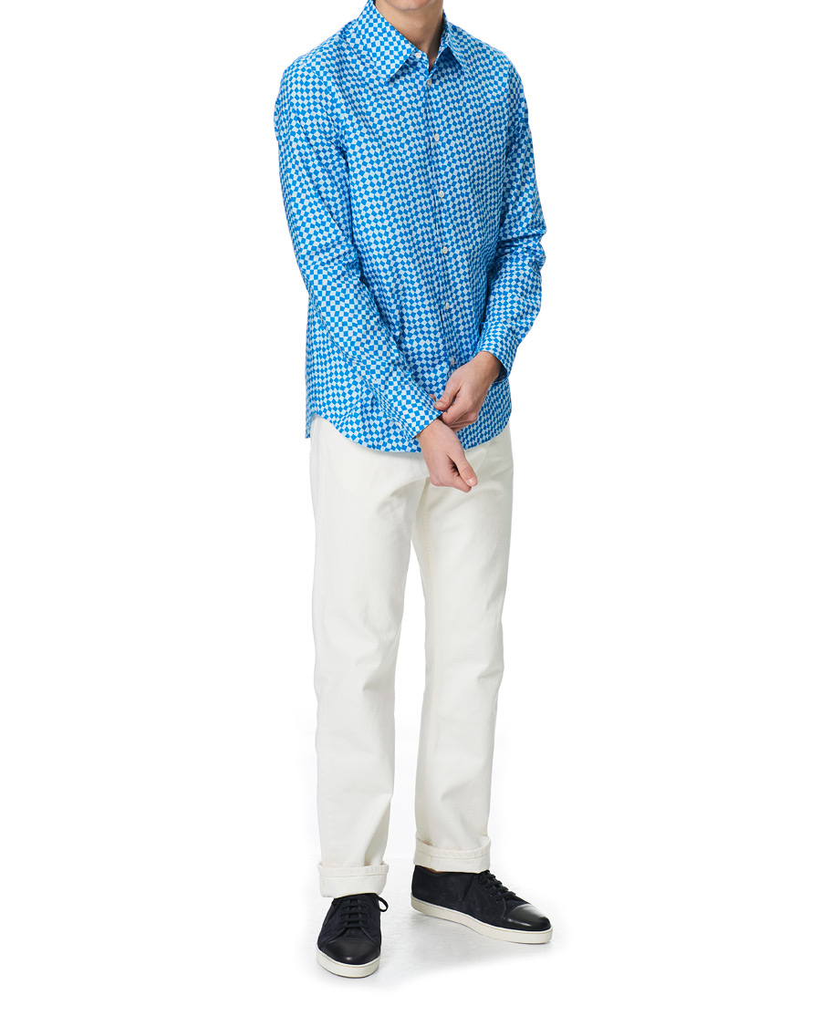 Homme | Chemises | Marni | Rhombus Print Shirt Blue