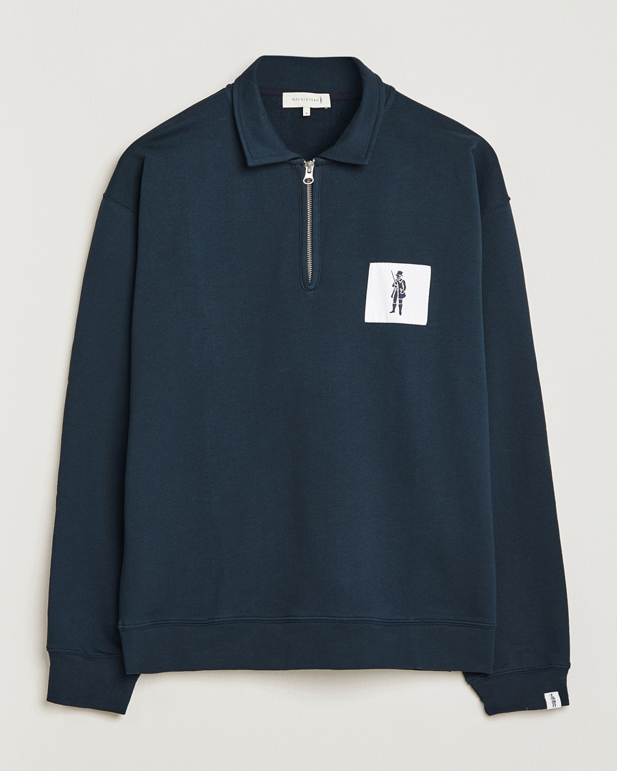 Homme | Pulls Et Tricots | Mackintosh | Dandyman Zip Sweat Navy