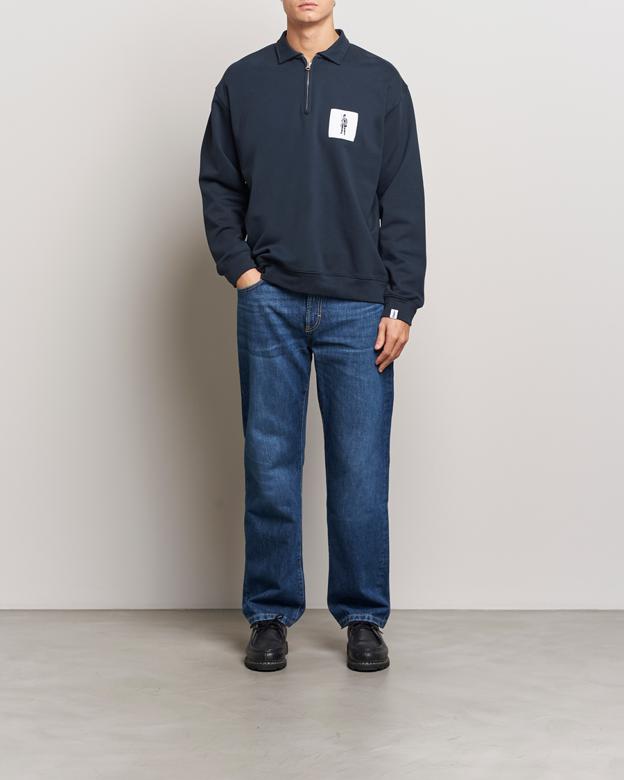 Homme | Pulls Et Tricots | Mackintosh | Dandyman Zip Sweat Navy