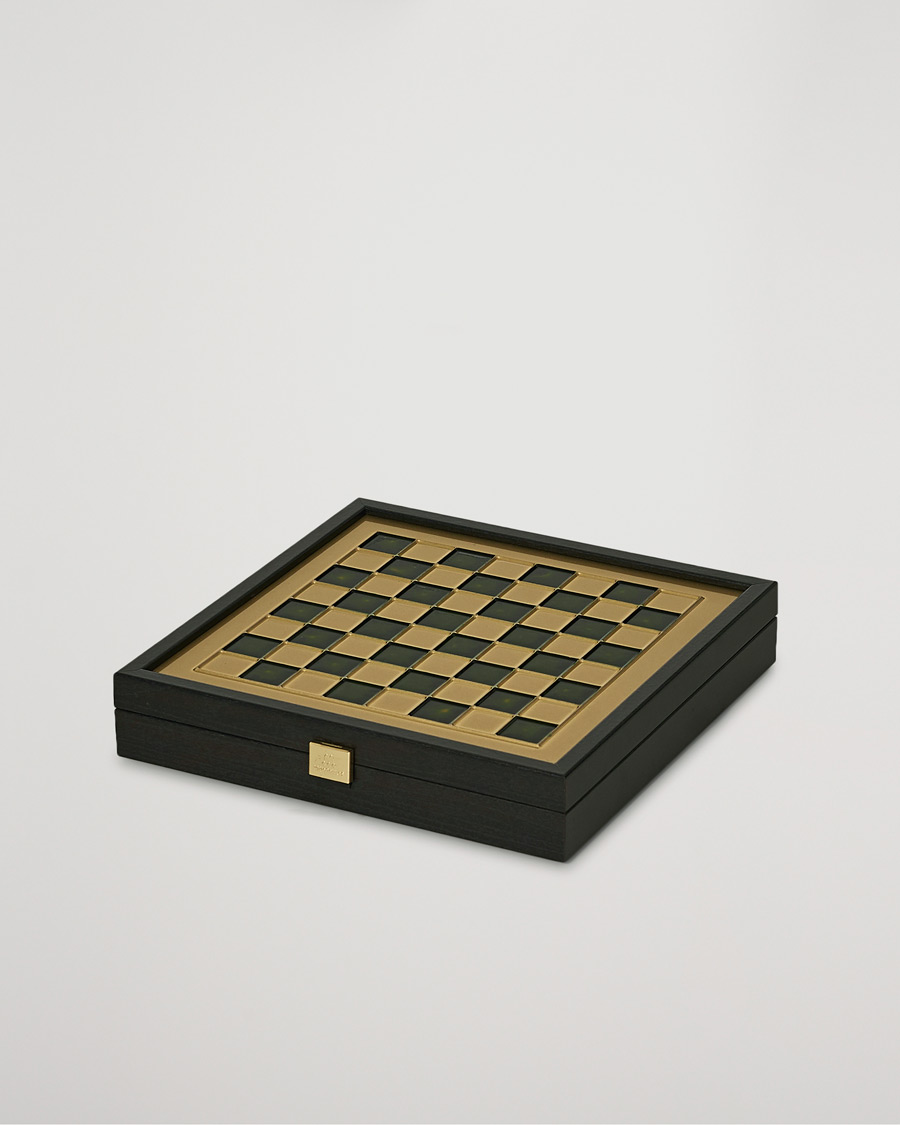 Homme | Style De Vie | Manopoulos | Greek Roman Period Chess Set Green