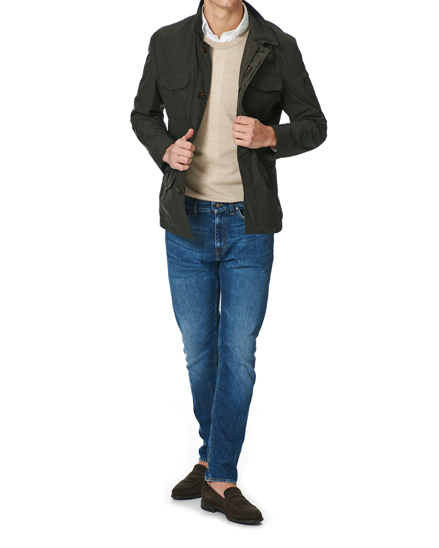 Homme | Manteaux Et Vestes | MooRER | Waterproof Nylon Field Jacket Forest