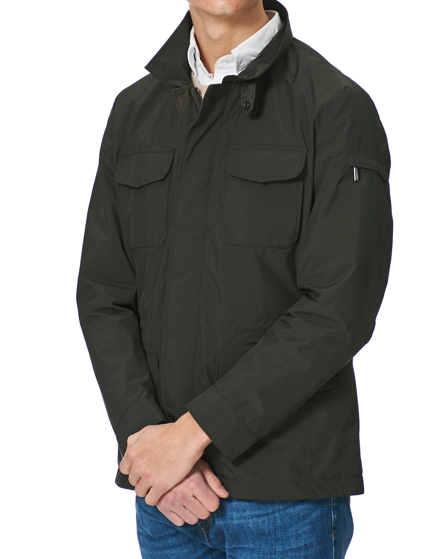 Homme | Manteaux Et Vestes | MooRER | Waterproof Nylon Field Jacket Forest