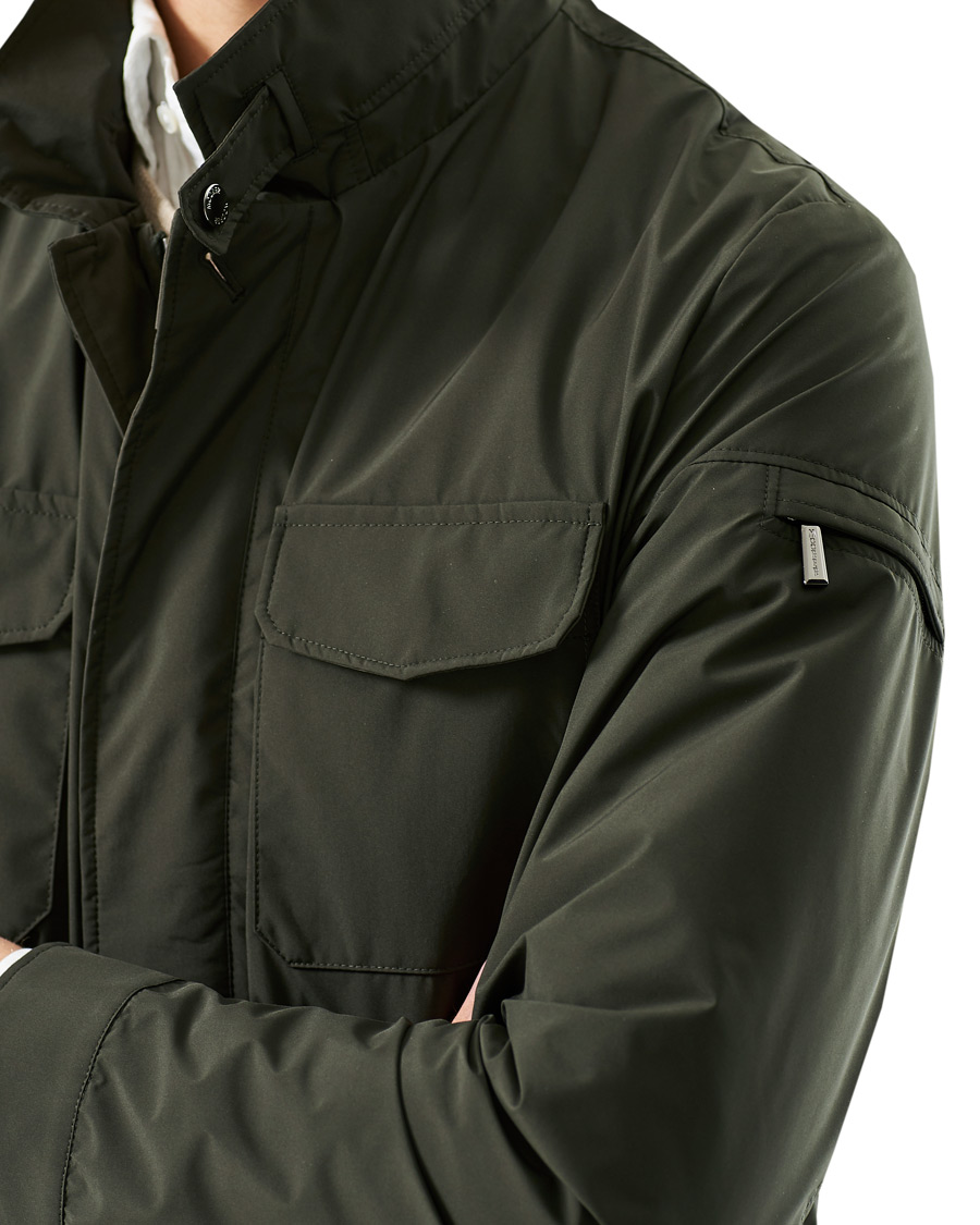 Homme | Manteaux Et Vestes | MooRER | Waterproof Nylon Field Jacket Forest