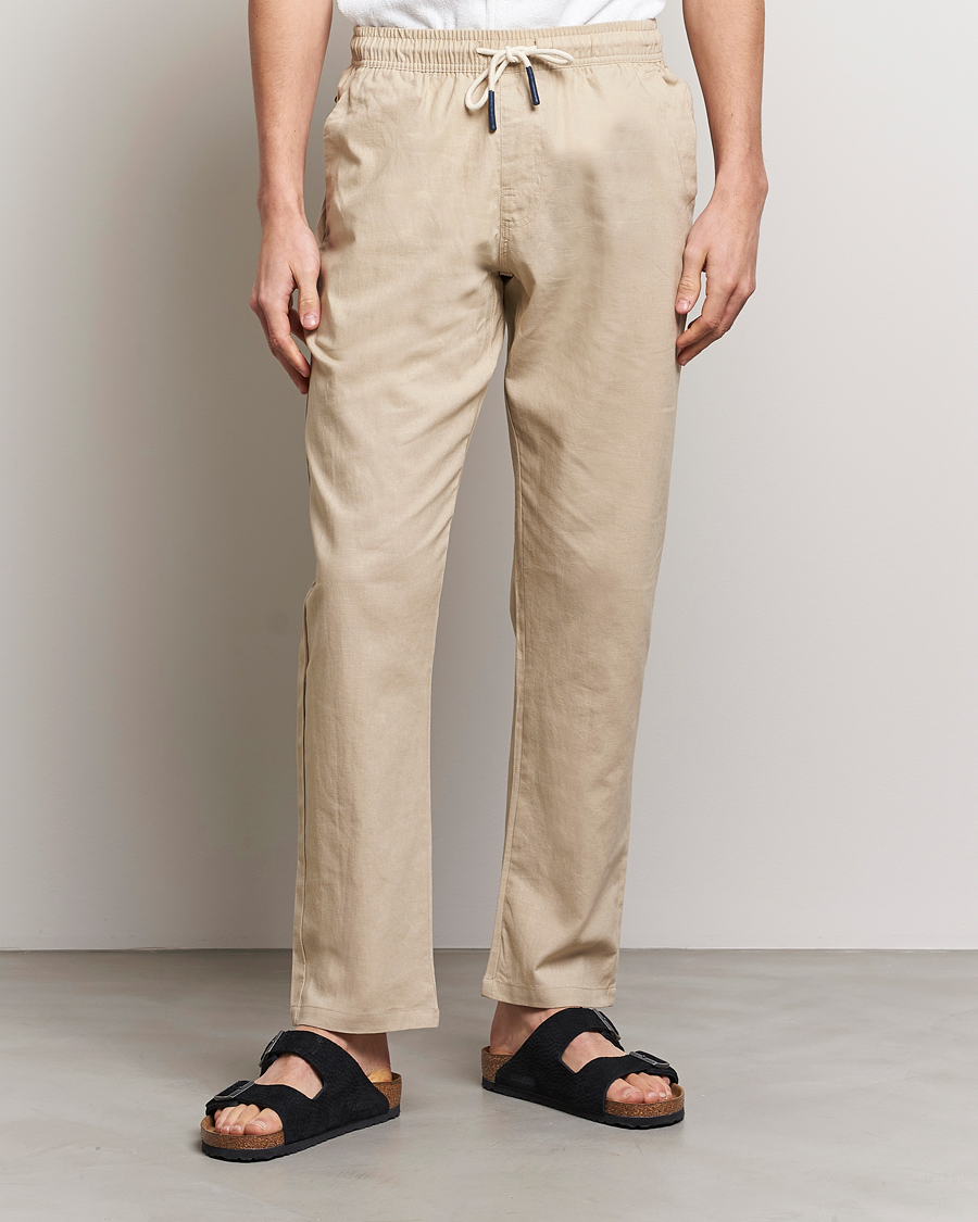 Homme | Pantalons | OAS | Linen Long Pants Beige