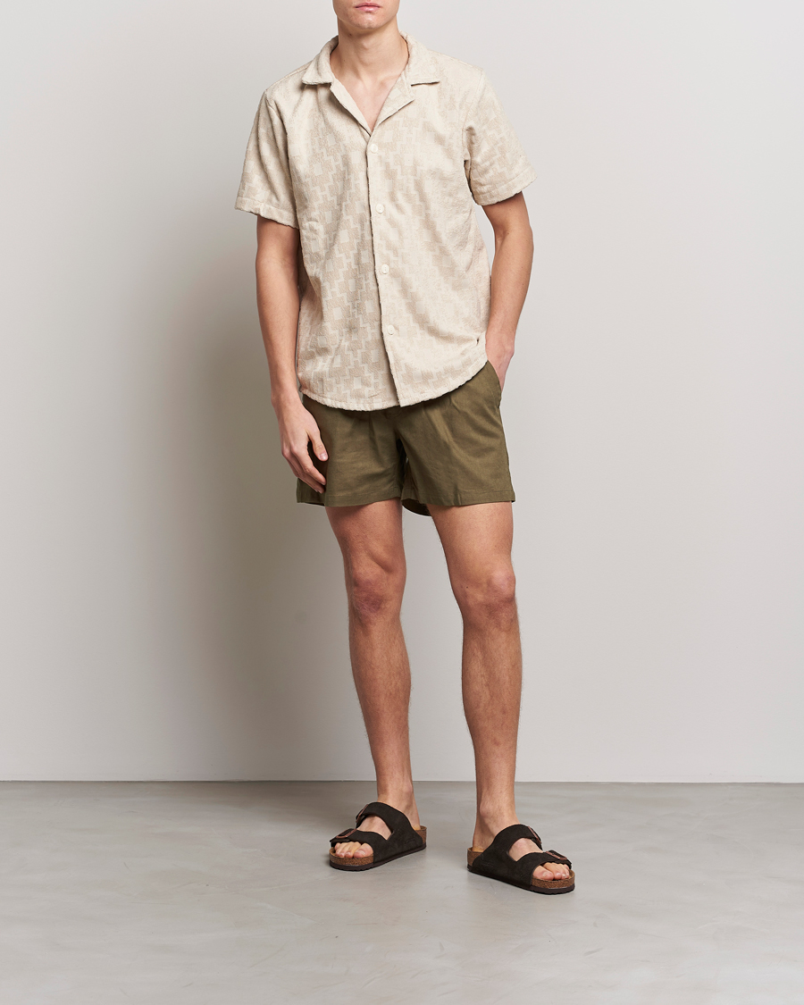 Homme | Shorts | OAS | Linen Shorts Army