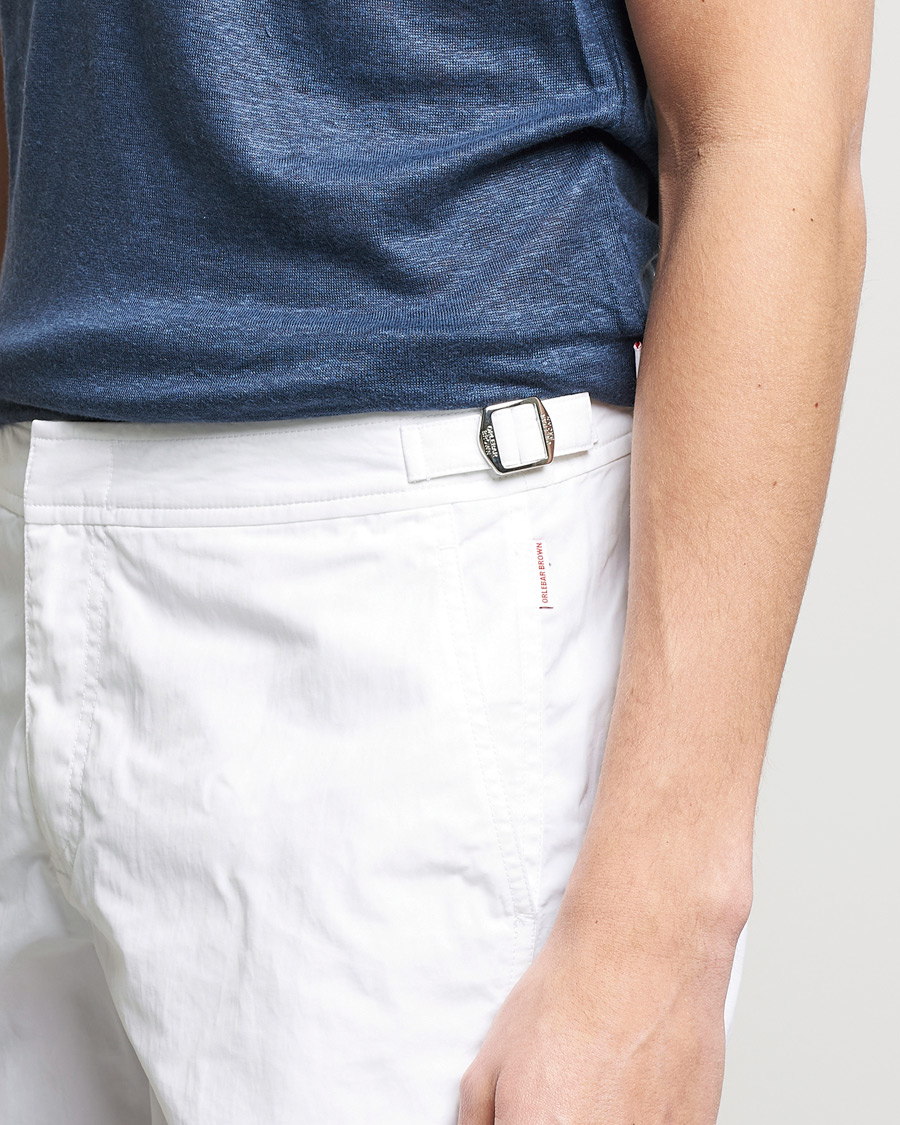 Homme | Maillots De Bain | Orlebar Brown | Bulldog II Medium Length Swim Shorts White