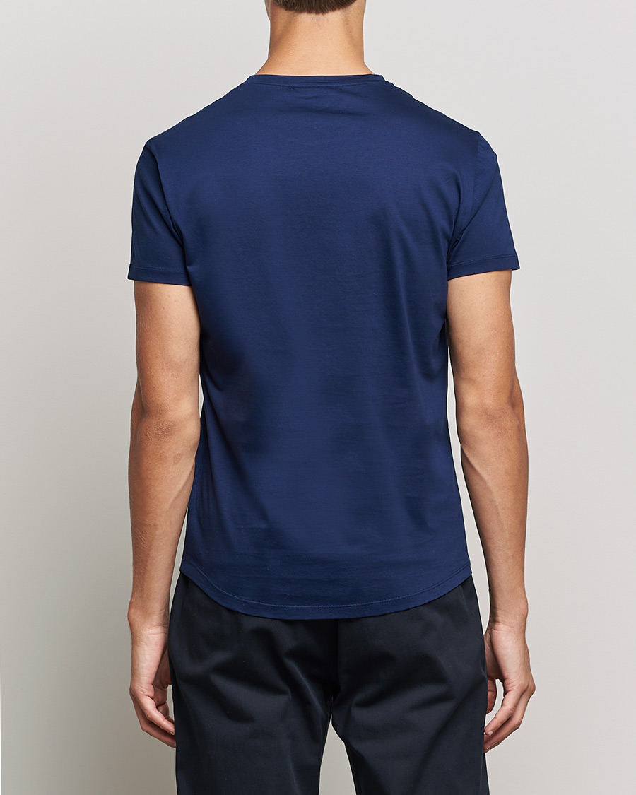 Homme | T-shirts | Orlebar Brown | OB Crew Neck Mercerised Cotton Tee Navy