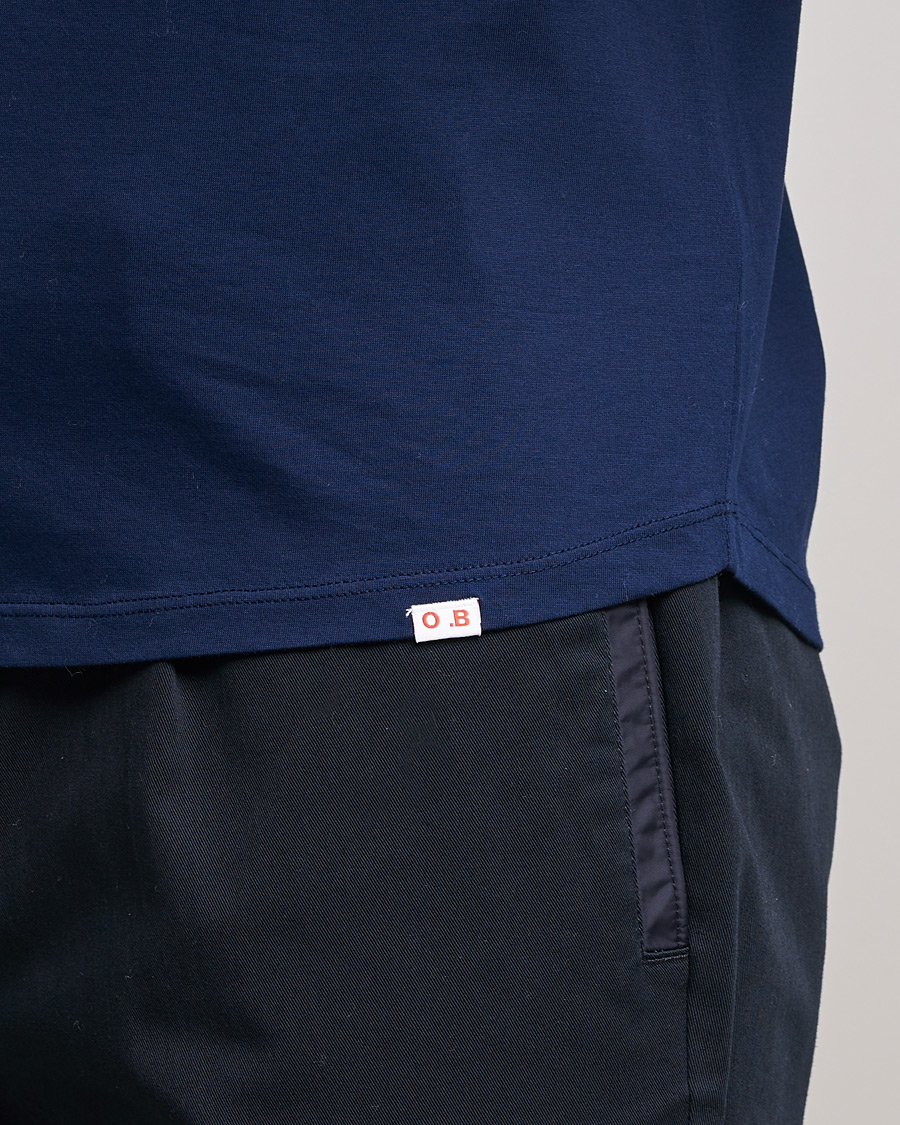 Homme | T-shirts | Orlebar Brown | OB Crew Neck Mercerised Cotton Tee Navy
