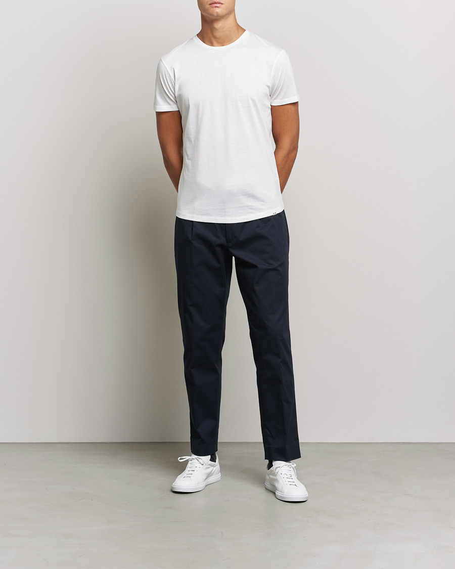 Homme | T-shirts | Orlebar Brown | OB Crew Neck Mercerised Cotton Tee White