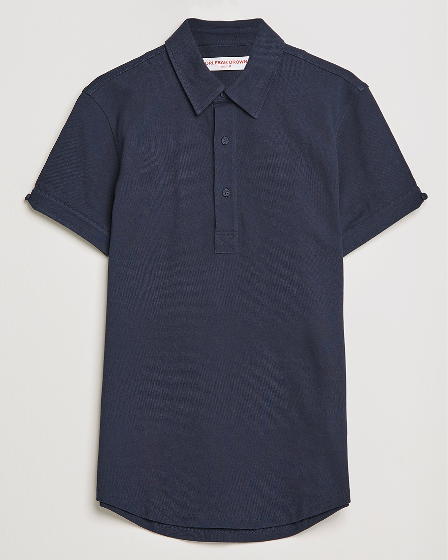 Homme | Polos | Orlebar Brown | Sebastian Tailored Cotton Polo Navy