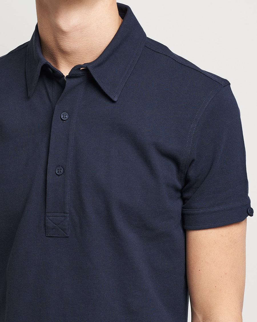 Homme | Polos | Orlebar Brown | Sebastian Tailored Cotton Polo Navy