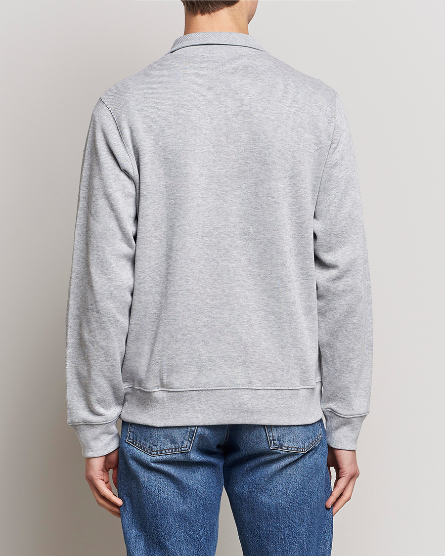 Homme | Pulls Et Tricots | Lacoste | Rib Interlock Half Zip Silver Chine