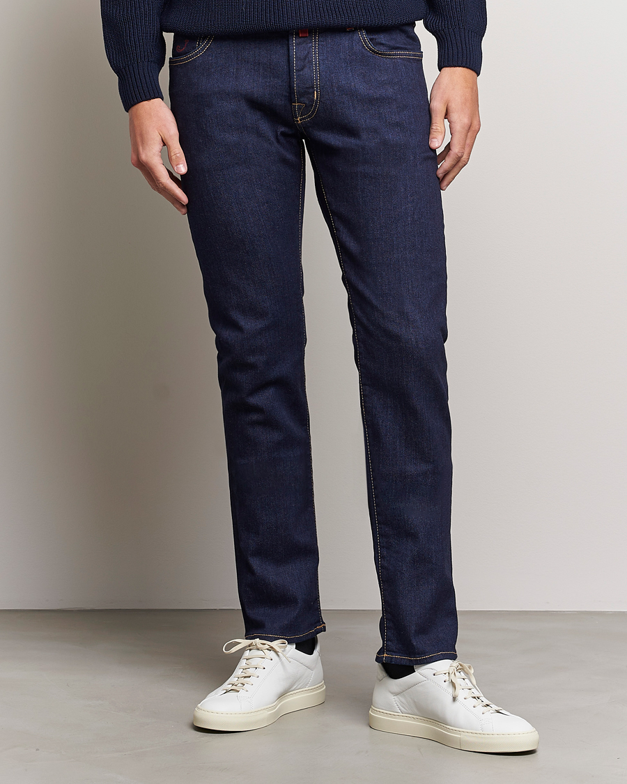 Homme | Jeans Bleus | Jacob Cohën | Nick 622 Slim Fit Stretch Jeans Rinse