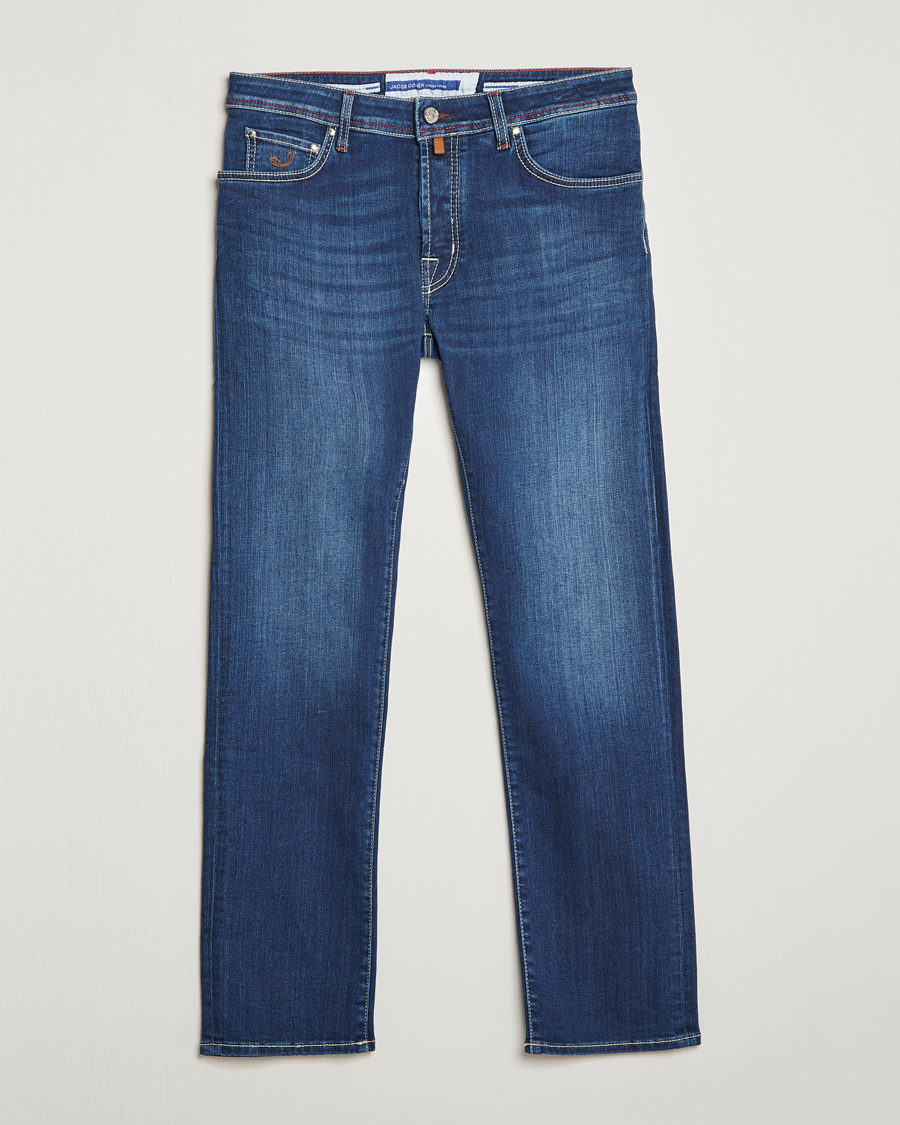 Homme | Jeans | Jacob Cohën | Nick 622 Slim Fit Stretch Jeans Medium Dark