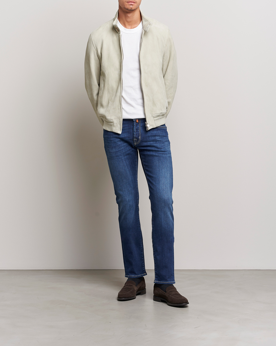 Homme | Jeans | Jacob Cohën | Nick 622 Slim Fit Stretch Jeans Medium Dark