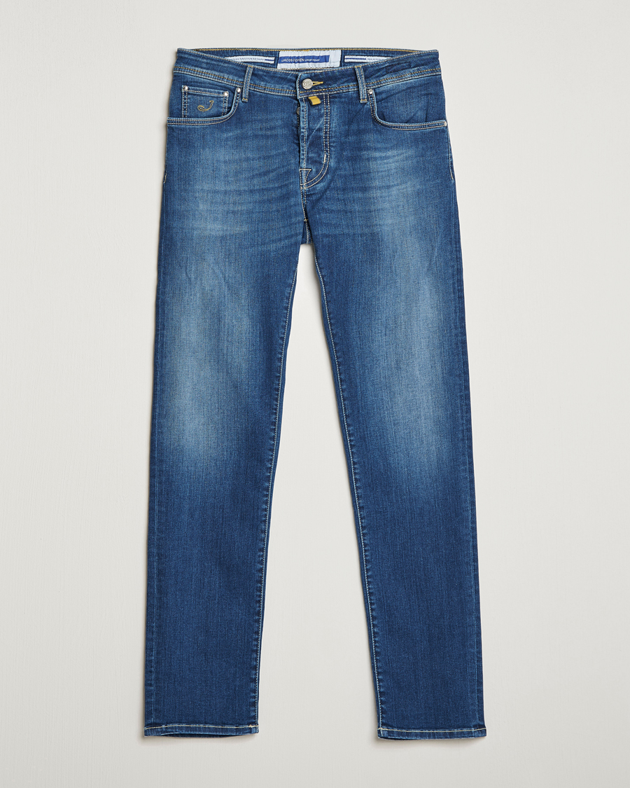 Homme | Jeans | Jacob Cohën | Nick 622 Slim Fit Stretch Jeans Stone Wash