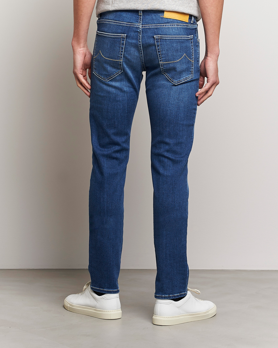 Homme | Jeans | Jacob Cohën | Nick 622 Slim Fit Stretch Jeans Stone Wash