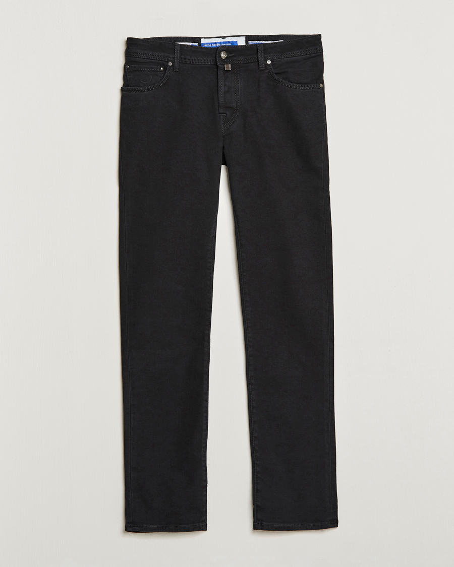 Homme | Jeans | Jacob Cohën | Nick 622 Slim Fit Stretch Jeans Black Dark Wash