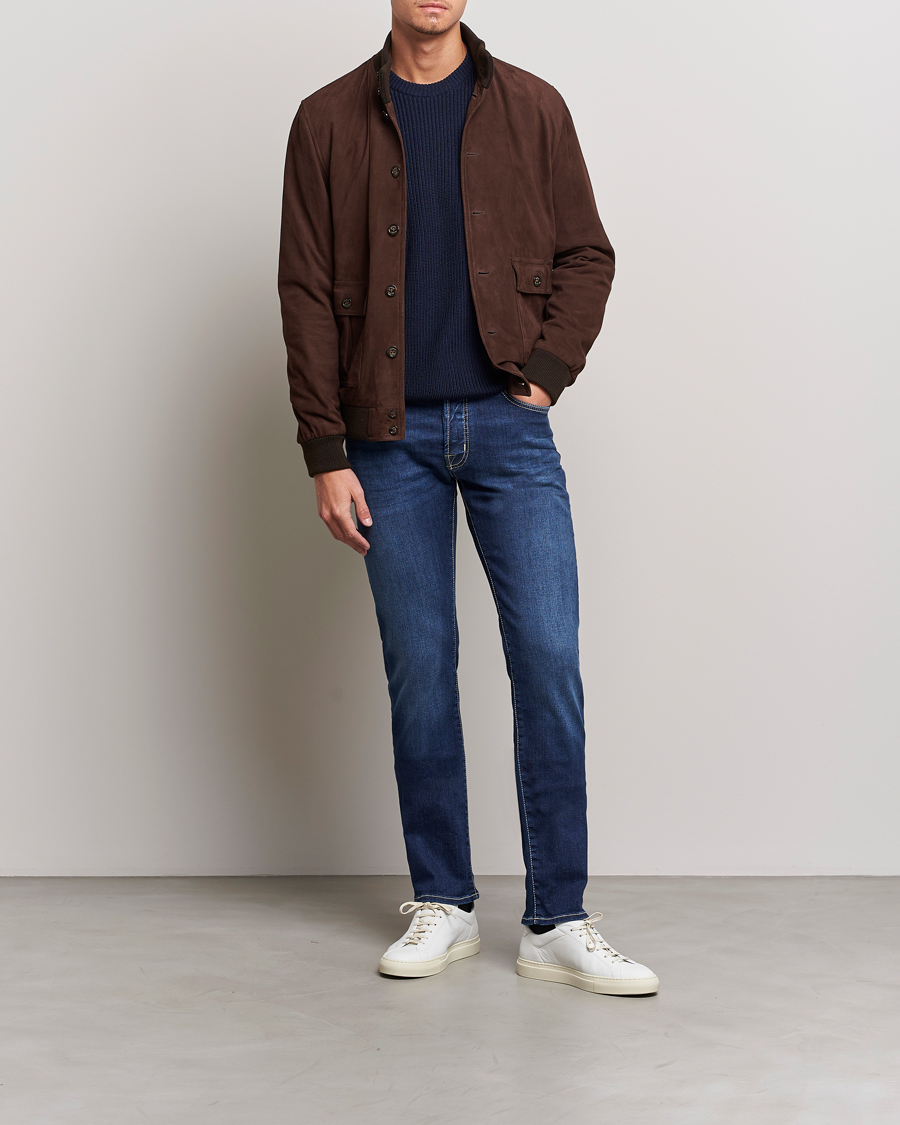 Homme | Jeans | Jacob Cohën | Bard 688 Slim Fit Stretch Jeans Medium Dark