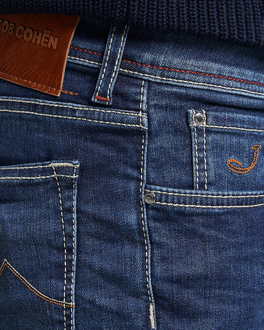 Homme | Jeans | Jacob Cohën | Bard 688 Slim Fit Stretch Jeans Medium Dark