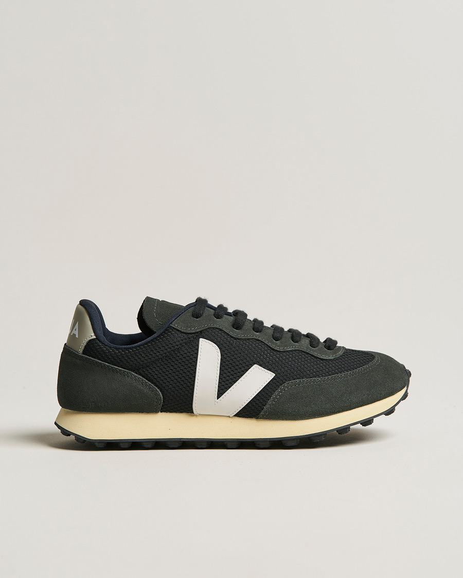 Homme | Veja Rio Branco Running Sneaker Black/White Oxford White | Veja | Rio Branco Running Sneaker Black/White Oxford White