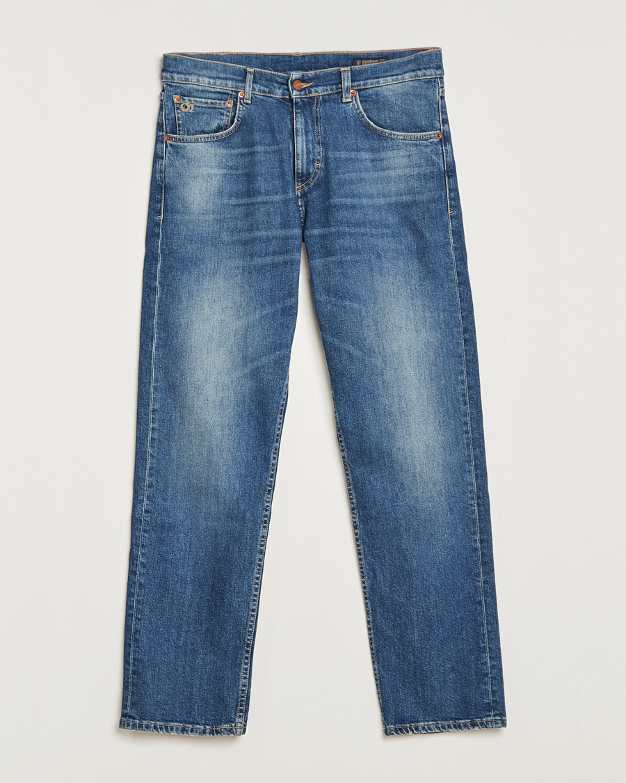 Homme | Jeans | Oscar Jacobson | Johan Straight Fit Cotton Stretch Jeans Vintage Wash