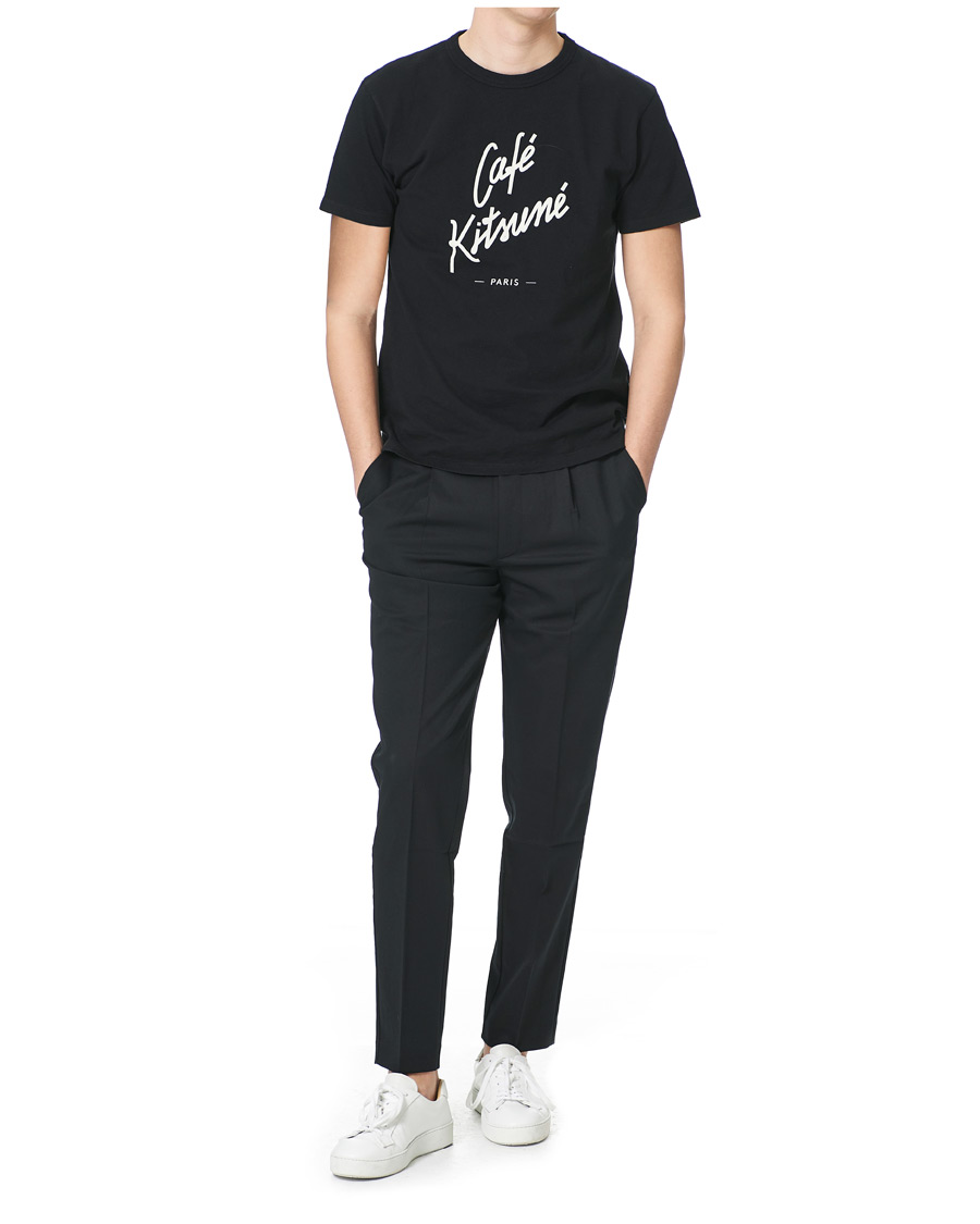 Homme | T-shirts | Café Kitsuné | Crew T-Shirt Black