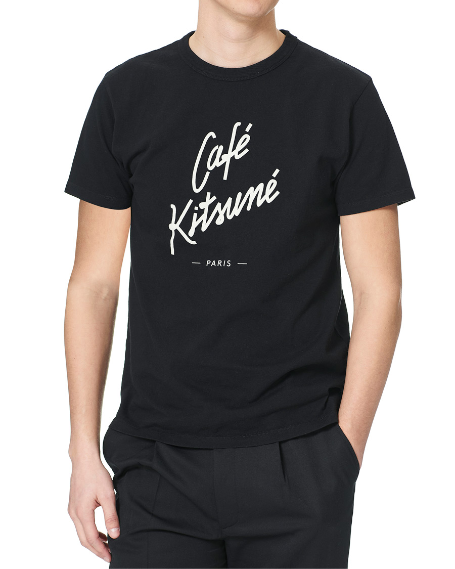 Homme | T-shirts | Café Kitsuné | Crew T-Shirt Black