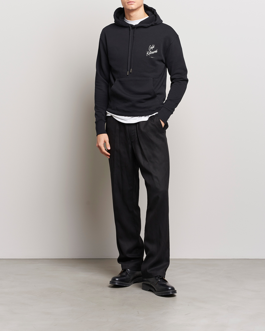 Homme | Pulls Et Tricots | Café Kitsuné | Crew Hoodie Black