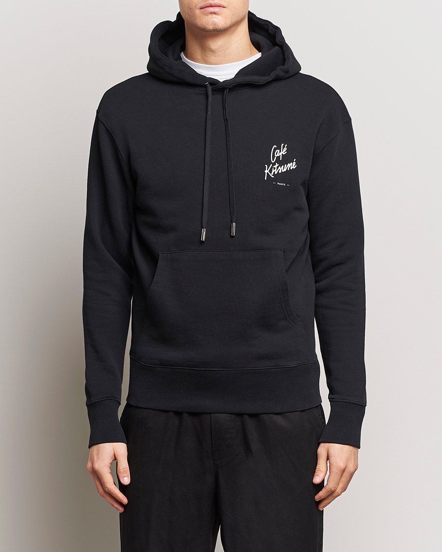 Homme | Pulls Et Tricots | Café Kitsuné | Crew Hoodie Black