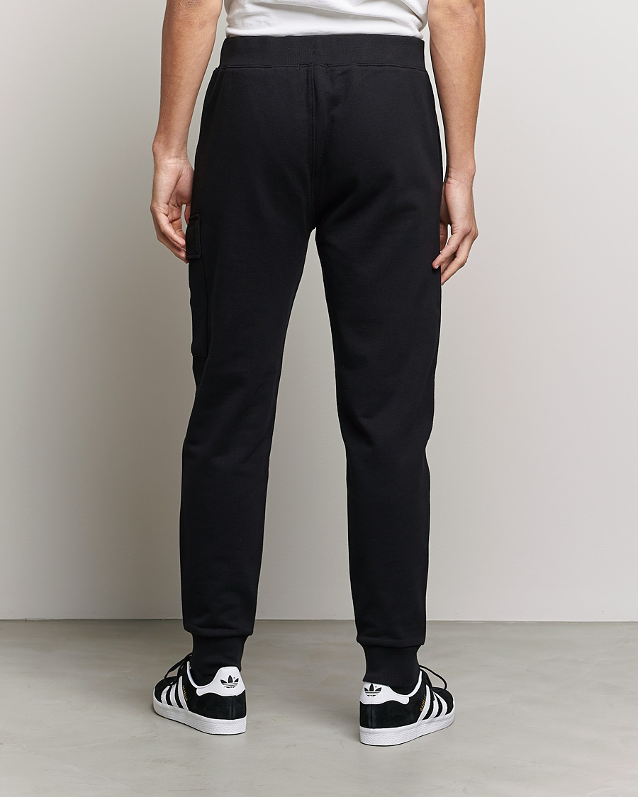 Homme | Pantalons | C.P. Company | Diagonal Raised Fleece Lens Sweatpants Black